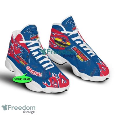 AFL Adelaide Crows Custom Name Printed Air Jordan 13 Shoes