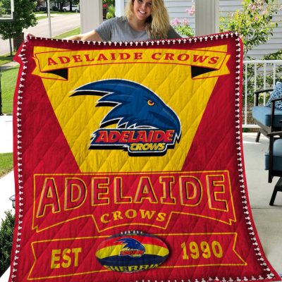 AFL Adelaide Crows EST 1990 Quilt Blanket AFL Adelaide Crows EST 1990 Quilt Blanket