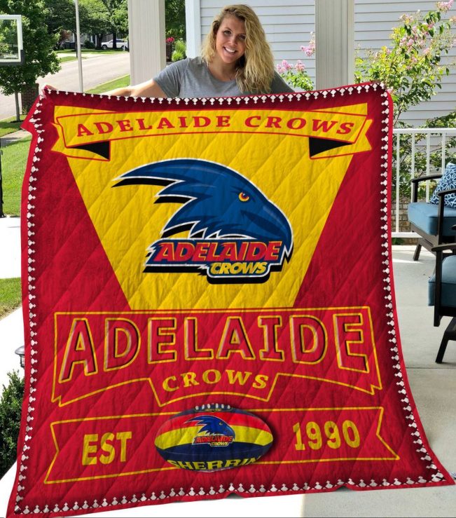 AFL Adelaide Crows EST 1990 Quilt Blanket