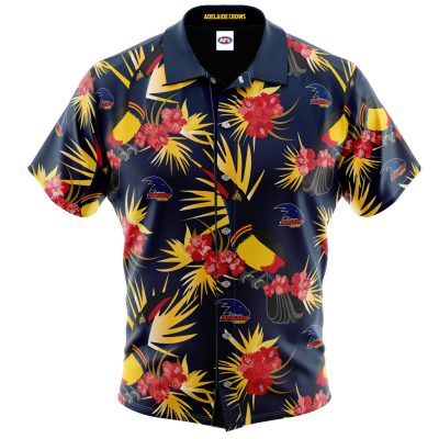 AFL Adelaide Crows Floral Hawaiian Shirt