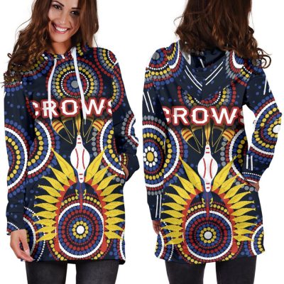 AFL Adelaide Crows Indigenous Women Hoodie Dress