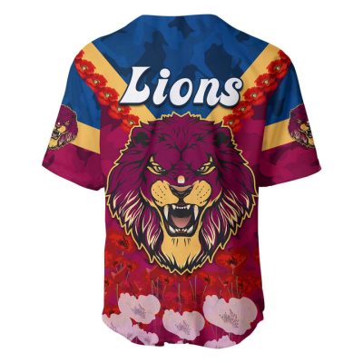 AFL Brisbane Lions ANZAC Day Baseball Jersey