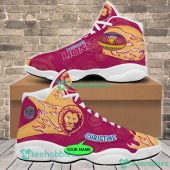 Afl Brisbane Lions Custom Name Fire Air Jordan 13 Shoes 4042.jpeg - demo10