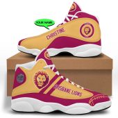Afl Brisbane Lions Custom Name Gold Maroon Air Jordan 13 Shoes 3946.jpg - demo10