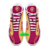 Afl Brisbane Lions Custom Name Gold Maroon Air Jordan 13 Shoes 4002.jpg - demo10