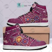 Afl Brisbane Lions Custom Name Indigenous Air Jordan 1 High Sneakers 5911.jpg - demo10
