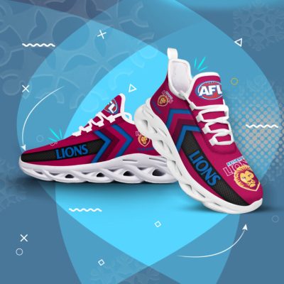 AFL Brisbane Lions Custom Name Maroon Max Soul Shoes