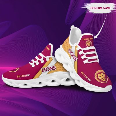 AFL Brisbane Lions Custom Name Max Soul Shoes