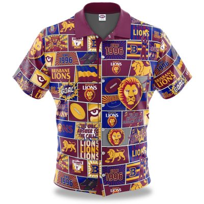 AFL Brisbane Lions Hawaiian Shirt V4