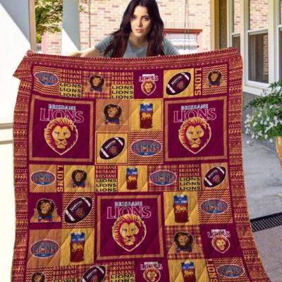 AFL Brisbane Lions Quilt Blanket V1
