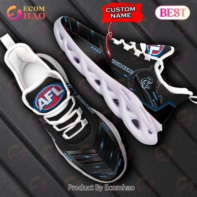 AFL Carlton Blues Custom Name Black Max Soul Shoes