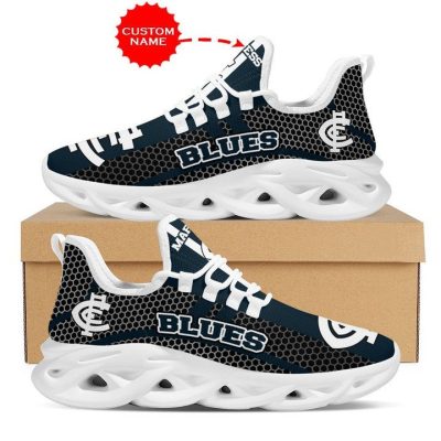 AFL Carlton Blues Custom Name Limited Edition Max Soul Shoes