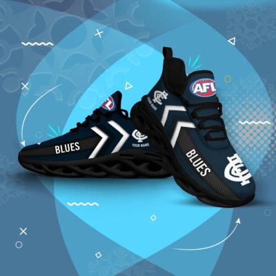 AFL Carlton Blues Custom Name Max Soul Shoes V5