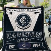 AFL Carlton Blues EST 1864 Quilt Blanket