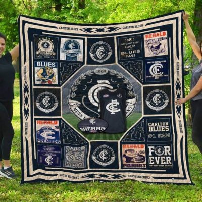 AFL Carlton Blues Quilt Blanket V3