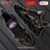 Afl Collingwood Magpies Custom Name Black Gold Max Soul Shoes 5519.jpg - demo10