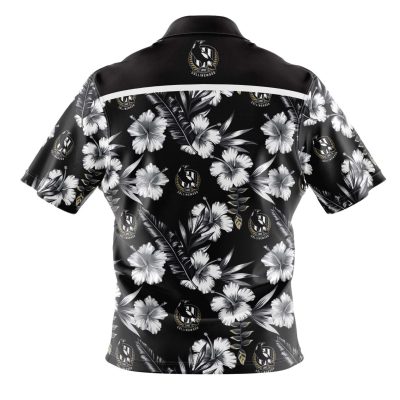 AFL Collingwood Magpies Floral Hawaiian Shirt