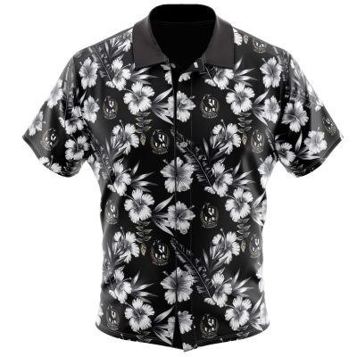 AFL Collingwood Magpies Floral Hawaiian Shirt