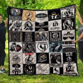 AFL Collingwood Magpies Quilt Blanket V3