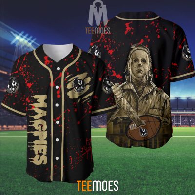 AFL Collingwood Magpies x Michael Myers Halloween Baseball Jersey