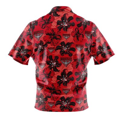 AFL Essendon Bombers Floral Hawaiian Shirt