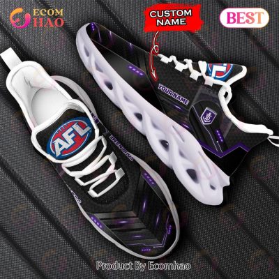 AFL Fremantle Dockers Custom Name Black Purple Max Soul Shoes