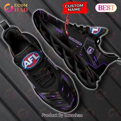 AFL Fremantle Dockers Custom Name Black Purple Max Soul Shoes