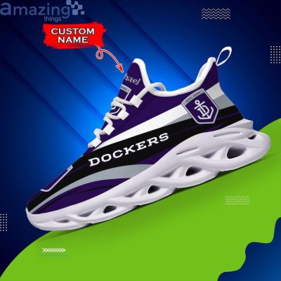 AFL Fremantle Dockers Custom Name Purple Black Max Soul Shoes