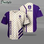 AFL Fremantle Dockers Purple White Baseball Jersey