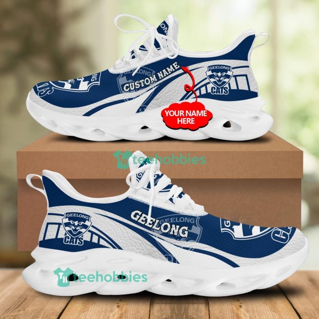 AFL Geelong Cats Custom Name Blue White Max Soul Shoes V6