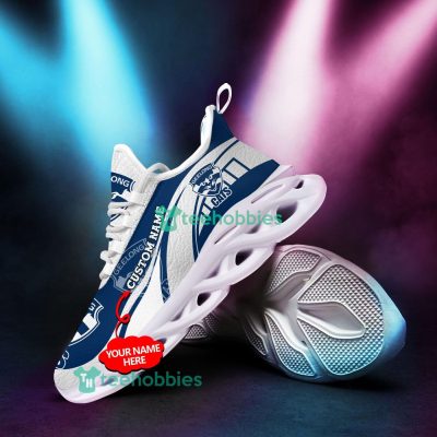 AFL Geelong Cats Custom Name Blue White Max Soul Shoes V6