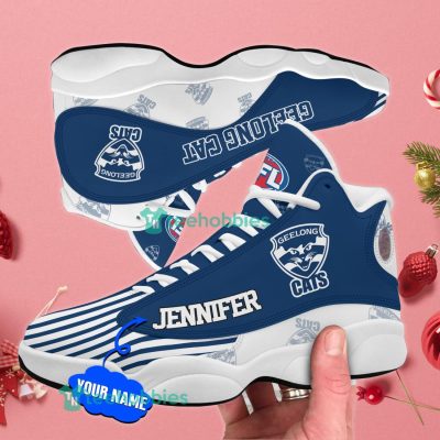 AFL Geelong Cats Custom Name For Fans Air Jordan 13 Shoes
