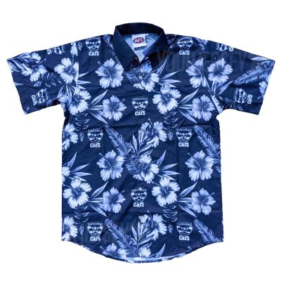 AFL Geelong Cats Custom Name Number Hawaiian Shirt