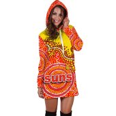 Afl Gold Coast Suns Aboriginal Red Women Hoodie Dress 5053.jpg - demo10
