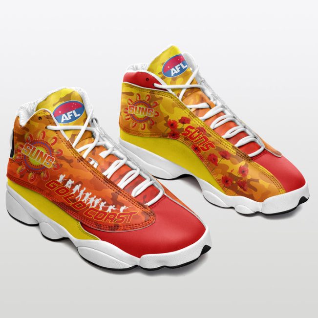 AFL Gold Coast Suns ANZAC Air Jordan 13 Shoes