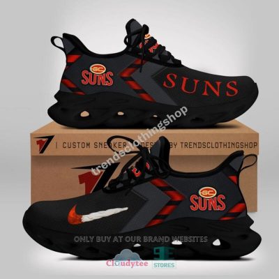 AFL Gold Coast Suns Black Red Max Soul Shoes