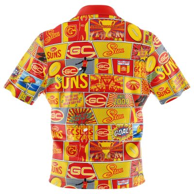 AFL Gold Coast Suns Fanatic Hawaiian Shirt
