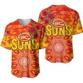 AFL Gold Coast Suns Indigenous Red Baseball Jersey