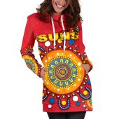 Afl Gold Coast Suns Indigenous Red Women Hoodie Dress 5129.jpg - demo10