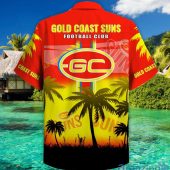 Afl Gold Coast Suns Red Yellow Coconut Tree Hawaiian Shirt 3542.jpg - demo10