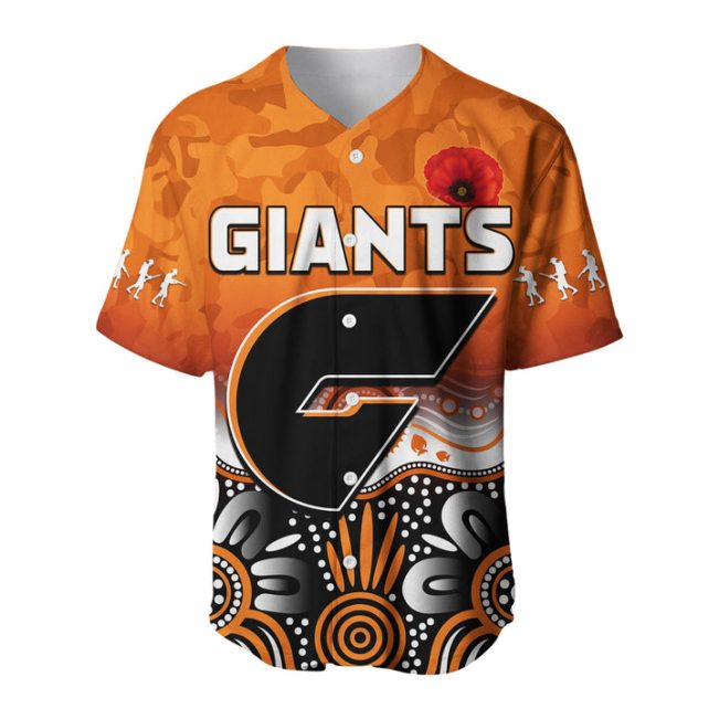 AFL Greater Western Sydney Giants Aboriginal Baseball Jersey