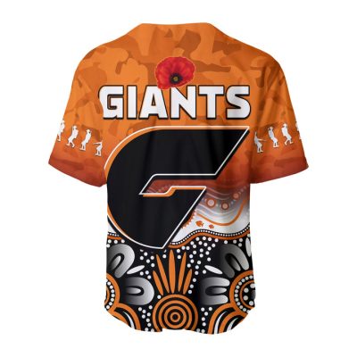 AFL Greater Western Sydney Giants Aboriginal Baseball Jersey