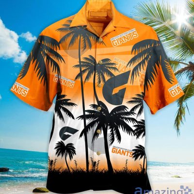 AFL Greater Western Sydney Giants Coconut Tree Hawaiian Shirt