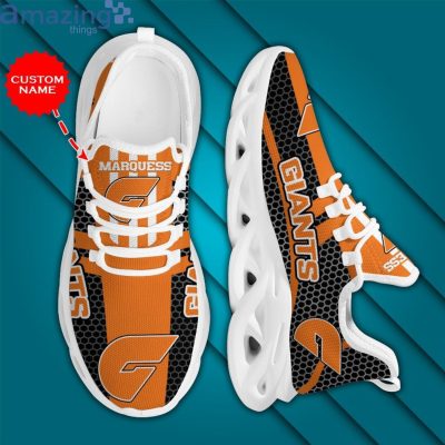 AFL Greater Western Sydney Giants Custom Name Honeycomb Max Soul Shoes