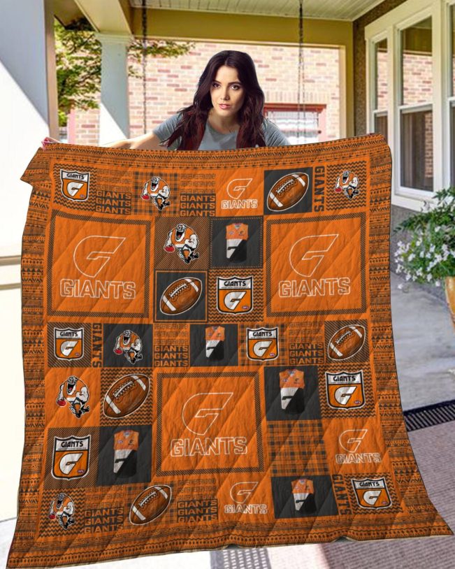 AFL Greater Western Sydney Giants Quilt Blanket V2