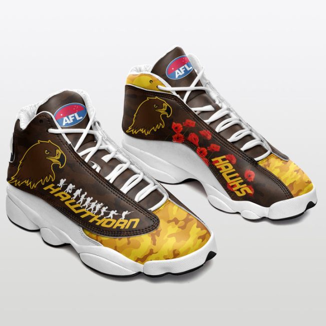 AFL Hawthorn Hawks ANZAC - Lest We Forget Air Jordan 13 Shoes