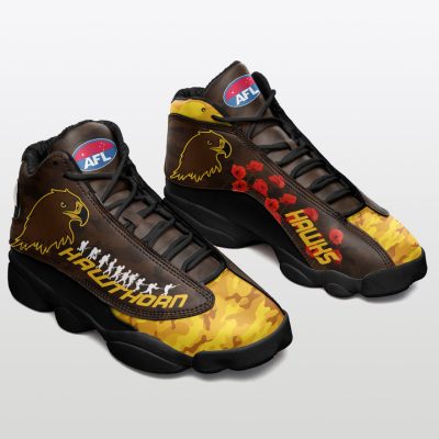 AFL Hawthorn Hawks ANZAC - Lest We Forget Air Jordan 13 Shoes