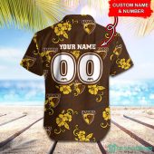Afl Hawthorn Hawks Custom Name Number Tropical Flowers Hawaiian Shirt 3253.jpg - demo10