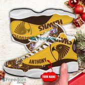 Afl Hawthorn Hawks Custom Name Yellow Brown Air Jordan 13 Shoes V3 2956.jpeg - demo10