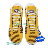 Afl Hawthorn Hawks Custom Name Yellow Brown Air Jordan 13 Shoes V4 3025.jpg - demo10
